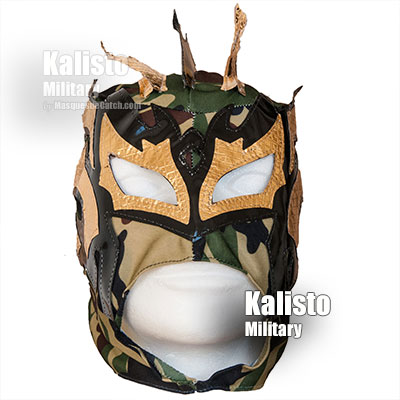 Masque de "Kalisto Military" en tissus pour enfants - Aspect Camouflage