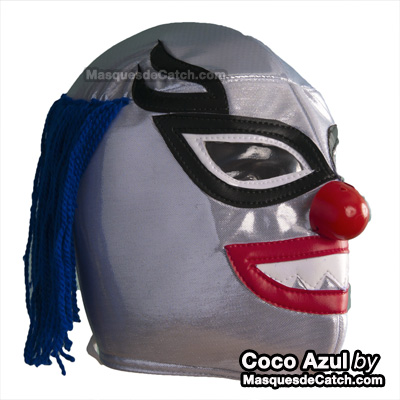 Masque Lucha Libre Coco Azul (Clown Bleu)