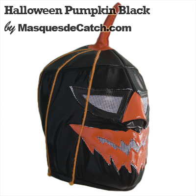 Masque Halloween Pumpkin Black