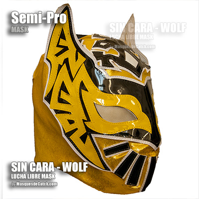 Masque de Sin Cara Wolverhampton Wolves Mask - Masque Semi Pro - Qualité PREMIUM