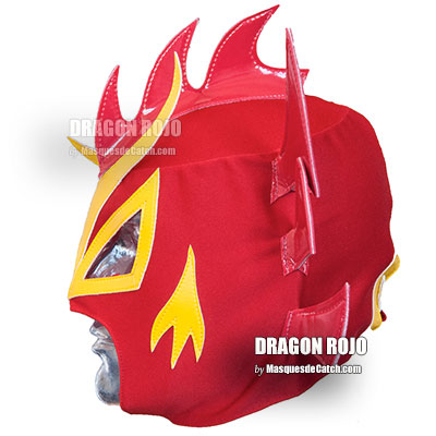 Masque de Catch "Dragon Rojo" en Tissus