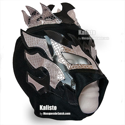 Masque Adulte - KALISTO - couleur noir et argent!